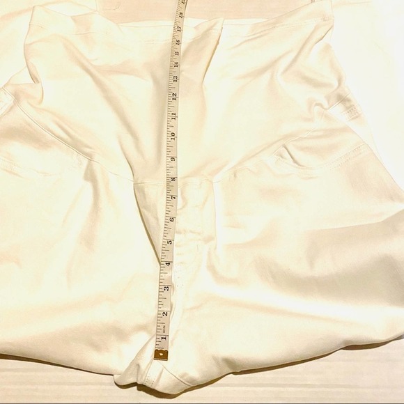 Liz Lange Ankle Skinny White Full Panel Maternity Jeans Women's XXL 18 - Picture 4 of 5